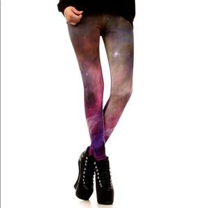 Poprageous Purple Haze Galactic Leggings.
